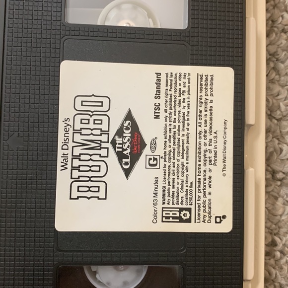 Walt Disney classic ‘Dumbo’ Black Diamond edition VHS - Picture 7 of 8